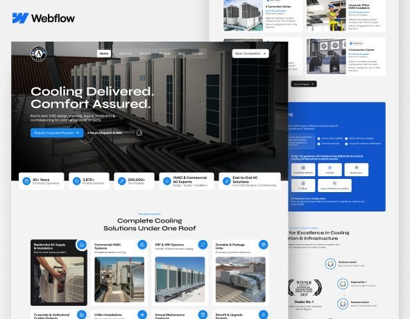 AC Solution – Cooling delivered. Commercial HVAC projects end to end