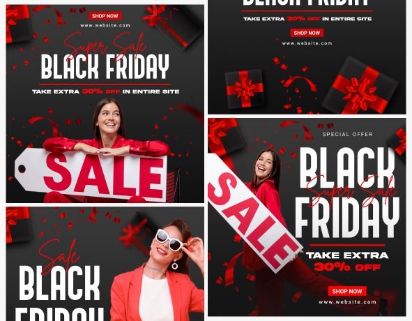 Black Friday Sale post social media design