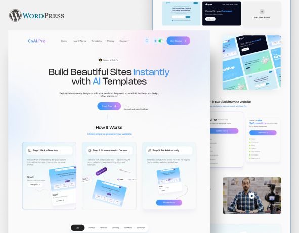CoAi.Pro – Pick a template, add content, publish instantly