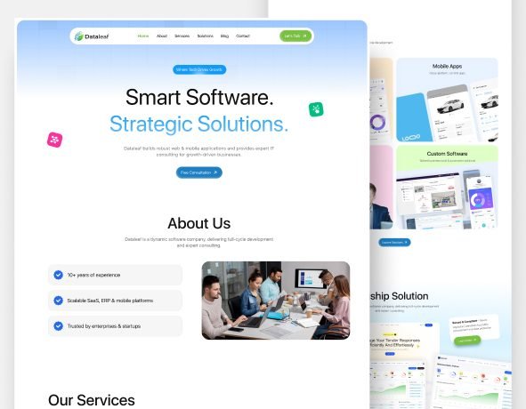Dataleaf – Smart software. Strategic web & mobile solutions