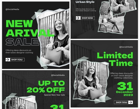 New Arrival Sale post social media design