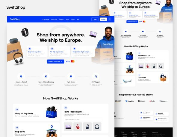 SwiftShop – Shop globally. Pay locally. We ship to Europe and beyond.